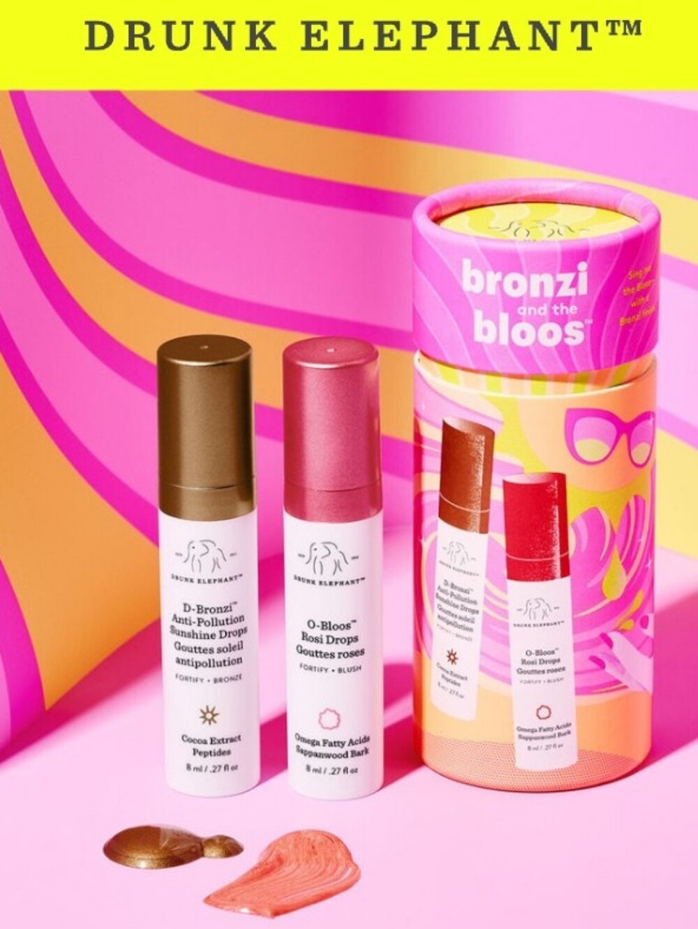 Drunk Elephant Bronzi & O-Bloos Duo — Pink & Bronze